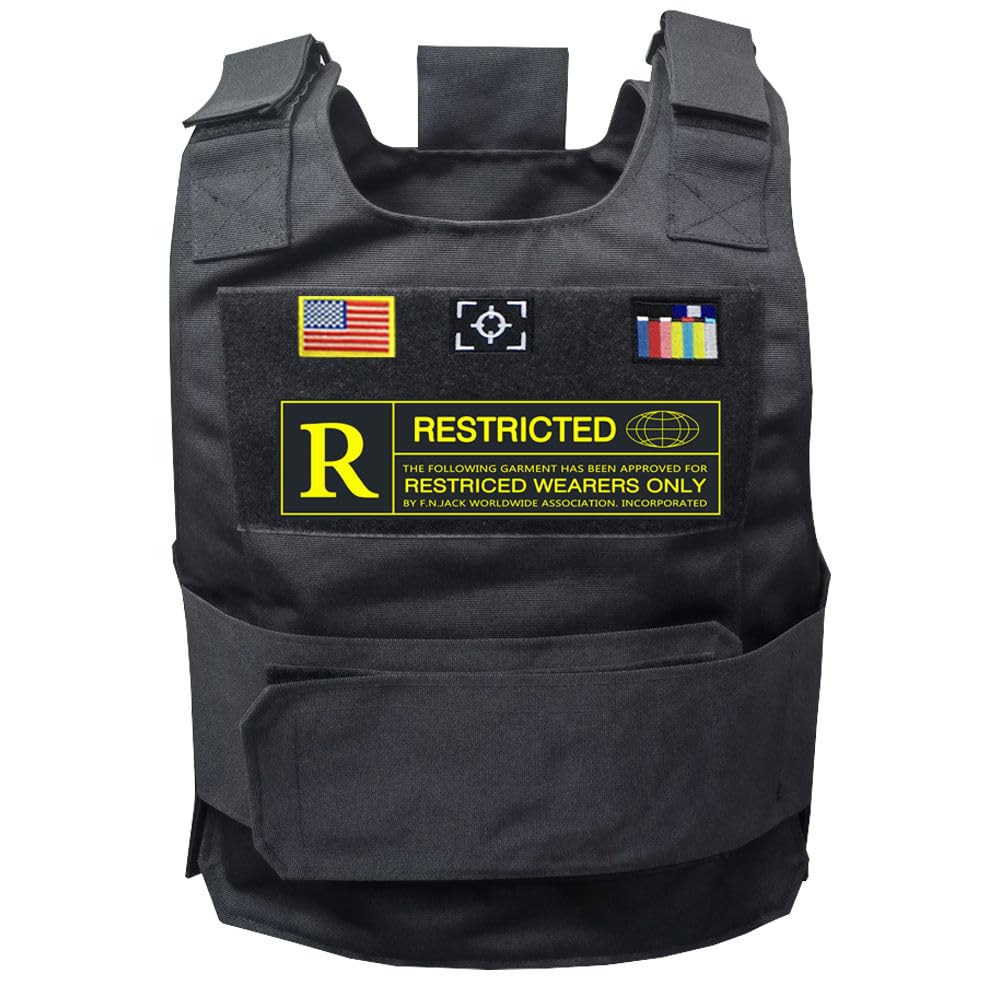 26日終了【ルーアンドレア】 FAKEMINK VEST Amazon.com : F.N.JACK Tactical Vest with Patches - Solid